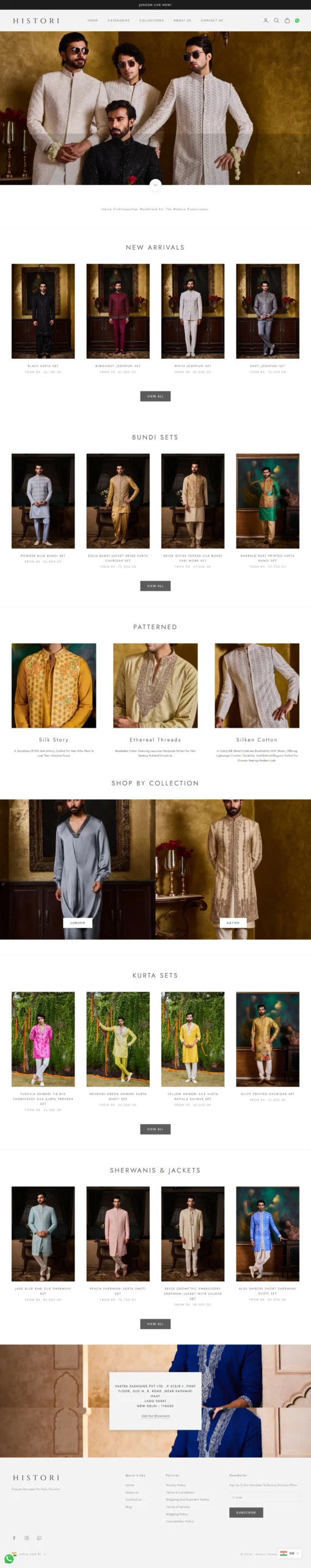 Fashion ecommerce website design and development by Harshit Grover
